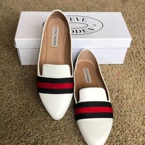 Steven madden nema white leat size 7.5 inches